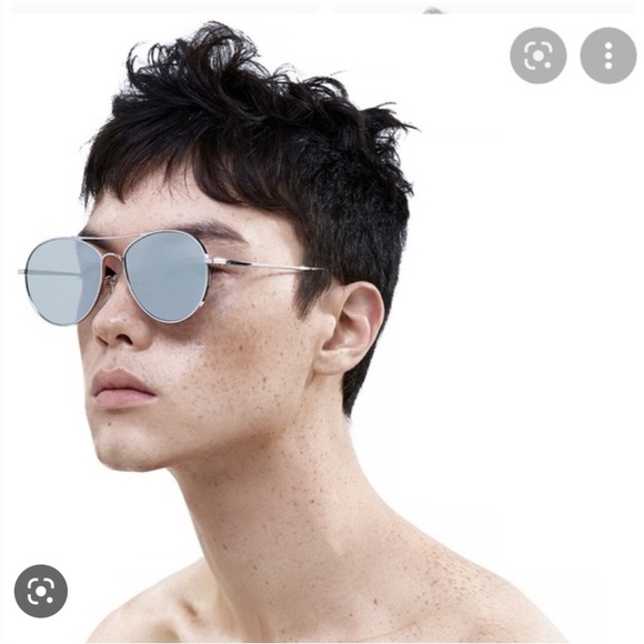 Gentle Monster unisex Silver and Grey Ranny Ring Sunglasses - Picture 12 of 13